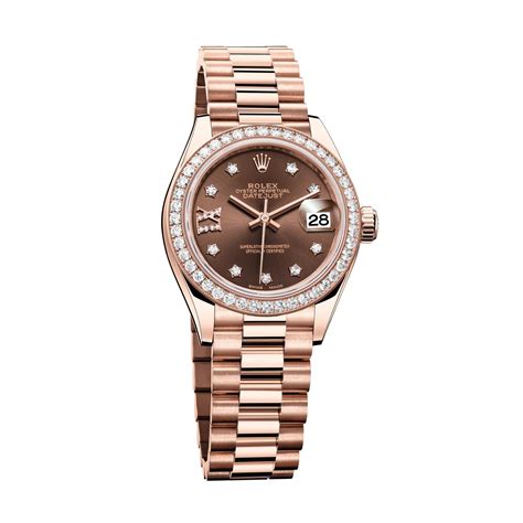 gold rolex datejust women|rolex datejust 28 diamond bezel.